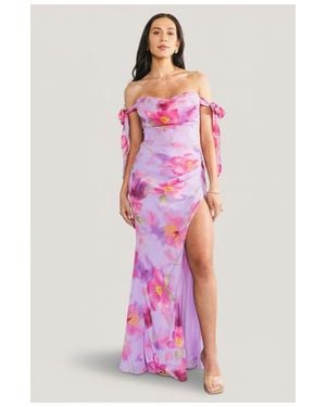 Baltic Born Allegra Off Shoulder Maxi Dress - Pink