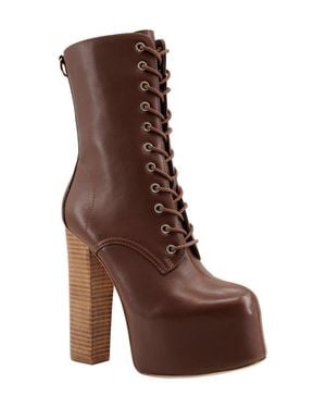 Zigi Adara Lace-Up Platform Boot - Brown