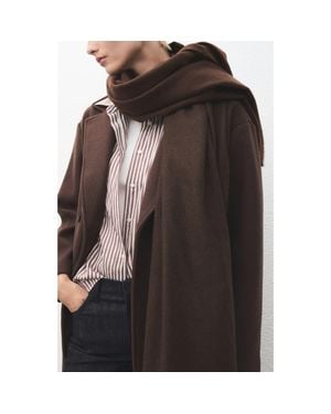 Mango Fringe Scarf - Brown