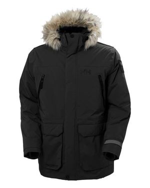 Helly Hansen Reine Waterproof Insulated Parka With Faux Fur Trim Hood - Black