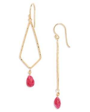 Kiara by Ki-Ele Gigi Drop Earrings - White