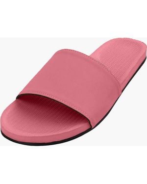 indosole Responsibly-Made Tire Sole Slide Sandals - Red