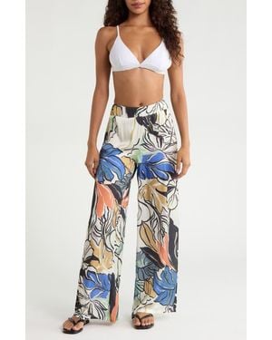 Elan Bali Cover-Up Pants - Blue
