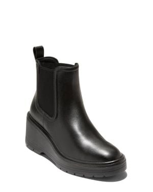 Cole Haan Zerogrand Cityquest Waterproof Wedge Chelsea Boot - Black