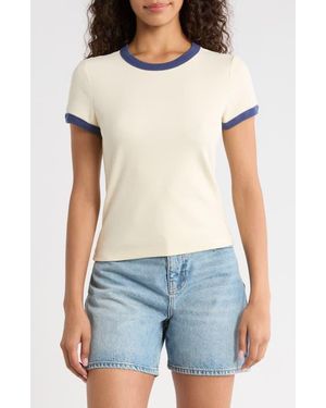 Marine Layer Lexi Rib Ringer T-Shirt - Multicolor