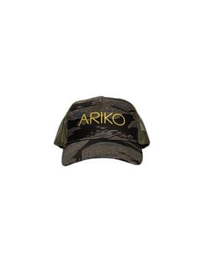 Ariko Camo Surf Trucker Hat - Black