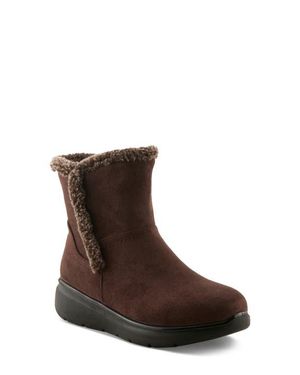 Flexus by Spring Step Daeloriah Water Resistant Faux Fur Bootie - Brown