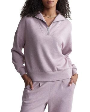 Varley Hawley Half-Zip Sweatshirt - Purple