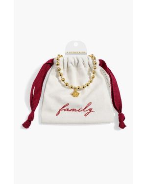 A Littles & Co. Words To Treasure 'Family' Bracelet - Red