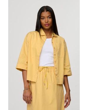By Tess Collection Poppy Blouse - Yellow