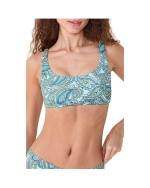 Andie The Devon Bikini Top - Blue