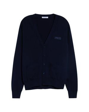 Givenchy Wool V-Neck Cardigan - Blue