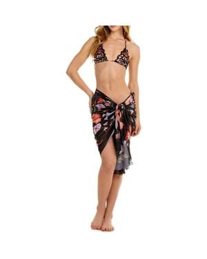 Agua Bendita Marine Mbar Cover-Up Pareo - Black
