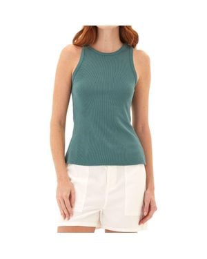 Threads For Thought Bailey Feather Ribbed Tank - Blue