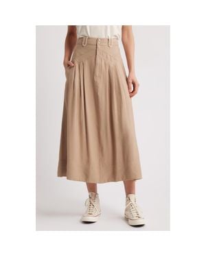 The Great The Western Field Midi Skirt - Brown