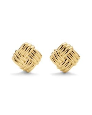 D.Louise Statement Twist Stud Earrings - Metallic