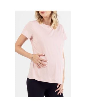 ANGEL MATERNITY Monique Maternity Nursing Petal Top - Pink