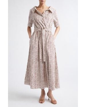 Altuzarra Lydia Stretch Cotton Poplin Midi Shirtdress - Multicolor