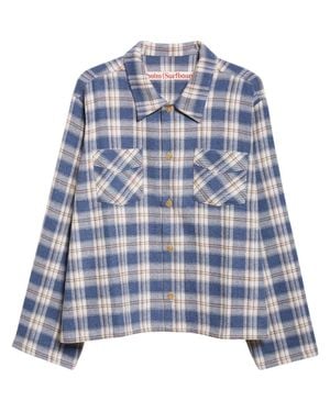 Stockholm Surfboard Club Club Plaid Overshirt - Blue