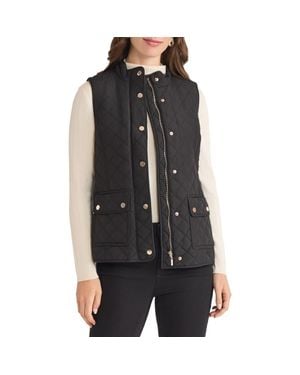 Jones New York Quilted Vest - Black