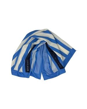 Cole Haan Stripe Square Scarf - Blue