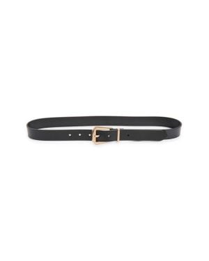 AllSaints Western Hex Leather Belt - Black