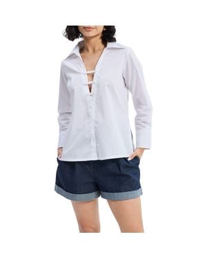 REISTOR Crisp Details Button-Down Shirt - White