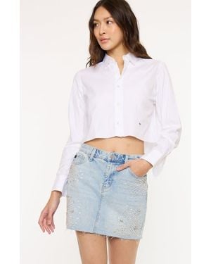 Kancan Izra Mid Rise Skirt - White