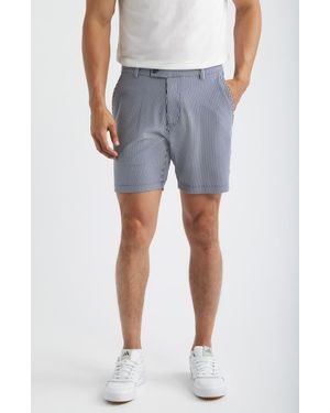 Redvanly Beeker Seersucker Shorts - Blue