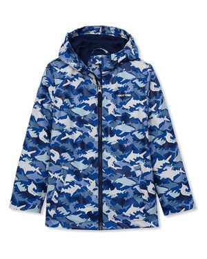 Lands' End Kids Magic Print Rain Jacket - Blue