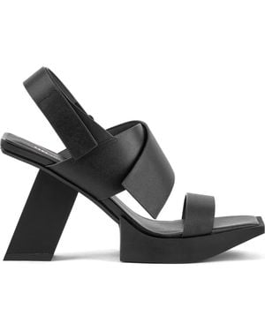United Nude Construct Hi Sandals - Black