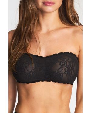 B.tempt'd Effortlessly Strapless Lace Bandeau Bra - Black