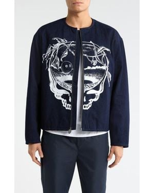 Malbon Grateful Dead Moto Jacket - Black