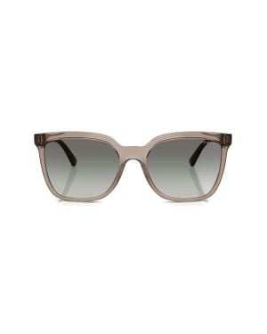 Vogue 55Mm Polarized Gradient Square Sunglasses - Gray