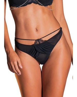 Lascana Sexy Sheer Thong Panty - Black