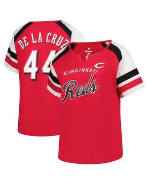 Profile Elly De La Cruz Cincinnati Reds Plus Size Name & Number Raglan T-Shirt