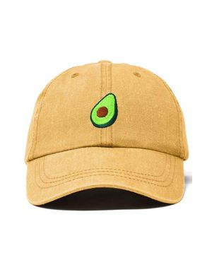 Alix Avocado Embroidered Food Hat - Metallic