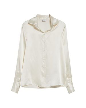 Eleventy Silk Button-Up Shirt - White
