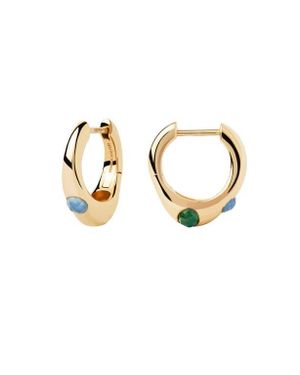 Pdpaola Coral Hoops - Metallic
