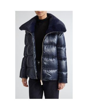 Herno Shiny Nylon Down Jacket - Blue
