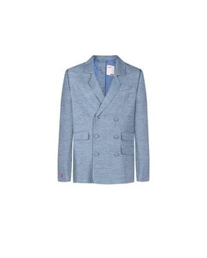 Pcfg Free Heaven Linen Blazer - Blue