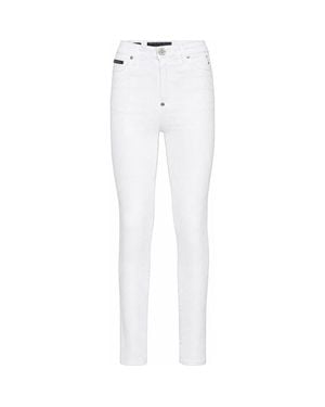 Philipp Plein High Waist Jeggins - White
