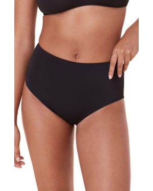 Andie High Waist Bikini Bottoms - Black