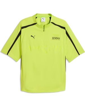 PUMA X Amf1 Lifestyle Short Sleeve Quarter Zip Jersey - Yellow