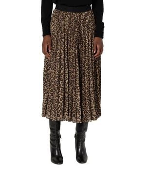 Gerard Darel Babette Pleated Midi Skirt - Black