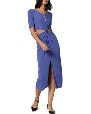 Equipment Genevieve Side Cutout Dress - Blue