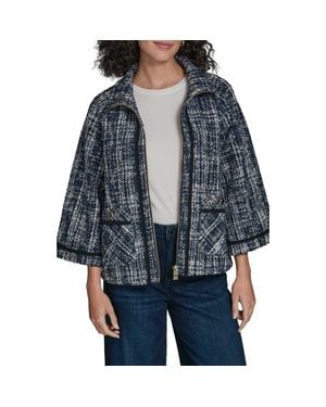 KARL LAGERFELD Tweed Capelet - Black