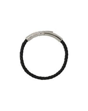 Burberry Leather Check Bracelet - Blue