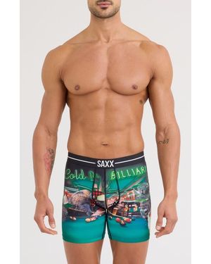 Saxx Underwear Co. Volt Breathable Sim Fit Mesh Boxer Briefs - Blue