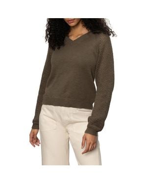 Sanctuary Perfect Time Cotton Sweater - Brown